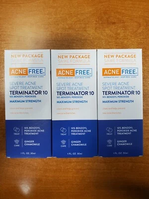 Paquete de 3: Tratamiento de manchas de acné severo Terminator 10 sin acné caducidad 27/01 (4785) W23 Foto 1 de 4