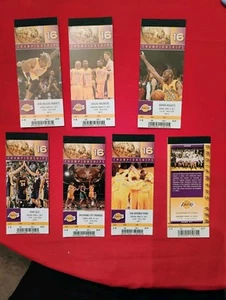 LAKERS 2010 & 2011 SEASON SUITE TIX FULL TICKET STUBS 14 DIFFERENT GAMES NMMT - Picture 1 of 2