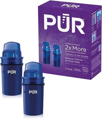 PUR Water Pitcher Dispenser Replacement Filter 2 Pack Blue PPF900Z2 - Image 1 of 4