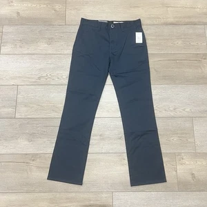 Volcom Pants Youth 28 Navy Chino Frickin Modern Straight Regular Stretch Preppy - Picture 1 of 7