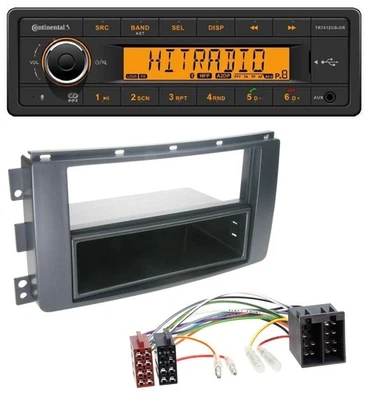 Continental MP3 Bluetooth AUX USB Autoradio für Smart ForFour 454 ForTwo 451 ISO - Bild 1 von 4