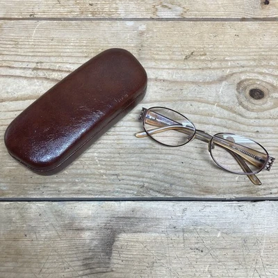 Marco de gafas Sophia Loren Zyloware 183 para mujer marrón metal borde completo 135 Foto 1 de 4