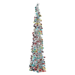 Voltsify 150 cm Lametta mehrfarbig Weihnachtsbaum - Bild 1 von 6