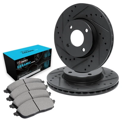 For Suzuki Swift 13-17 Brake Kit eLINE Series Drilled & Slotted Front Brake Kit - Imagem 1 de 4