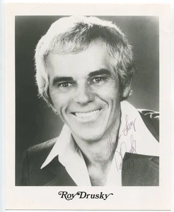 Roy Drusky signed 8x10 Foto handsigniert Unterschrift Vintage Country Sänger - Bild 1 von 2