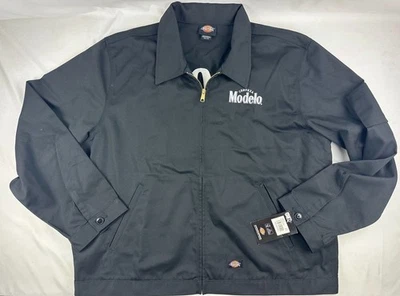 NUEVO CON ETIQUETAS Chaqueta Dickies X Modelo 100 años Talla Grande Eisenhower Cremallera Negra Rara 2XL Foto 1 de 4