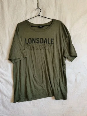 Men's LONSDALE Green Short Sleeve T-shirt - Size 20 - Image 1 of 2