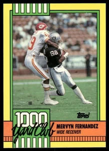 1990 Topps #25 Mervyn Fernandez Los Angeles Raiders Football Karte - Bild 1 von 2