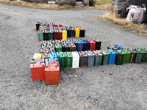 Jerry Can de gasolina vintage con tapa BP Motor Spirit  - Imagen 1 de 7