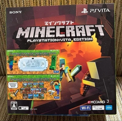 Sony PS Vita PCH-2000 Minecraft Special Edition Console Boxed Japan Near Mint - Image 1 of 4