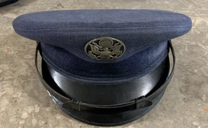 De colección Fuerza Aérea de los Estados Unidos USAF Hombre Servicio Vestido Gorra Lana Azul Tipo 1 Talla 7-1/8 - Imagen 1 de 6