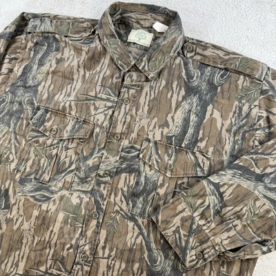 Camisa De Colección Roble Mossy Para Hombres 2XL Camuflada Caza Manga Larga Abotonada Hecha en EE. UU. Foto 1 de 4
