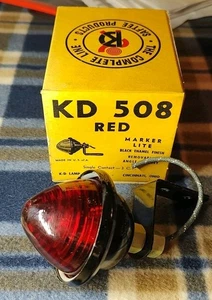 Neu NOS KD 508 Bienenstock rote Linse Markierung Stop Signal Licht Metall Halterung Anhänger  - Bild 1 von 4