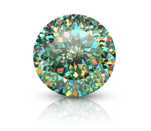 Natural Green Color Portuguese Cut Loose CVD Diamond 1.02 Ct For Engagement Ring - Picture 1 of 8