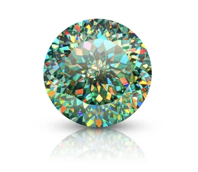 Natural Green Color Portuguese Cut Loose CVD Diamond 1.02 Ct For Engagement Ring - Image 1 of 4