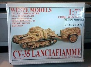 Wespe Models CV-35 Lanciafiamme Military Tank 1:72 Miniature Resin Kit Sealed! - Bild 1 von 3