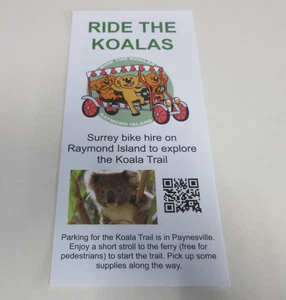 Ride the Koalas Leaflet - Koala Trail Surrey Bikes - Raymond Island - Victoria - Picture 1 of 6