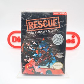 NES Nintendo Game RESCUE: THE EMBASSY MISSION -NEW & Factory Sealed with H-Seam!