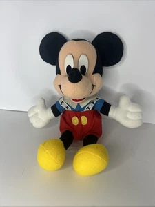 Vtg Mattel Acrotoys Disney Mickey Mouse Suspenders 12" Plush Stuffed Animal Toy - Picture 1 of 8