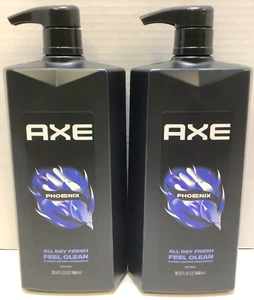Axe Phoenix Refreshing Body Wash, Crushed Mint & Rosemary, 32oz, 2 Pack - Picture 1 of 4