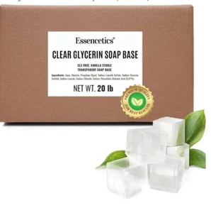 20 LB ULTRA CLEAR TRANSPARENT ORGANIC GLYCERIN MELT & POUR SOAP BASE 100% PURE - Picture 1 of 5