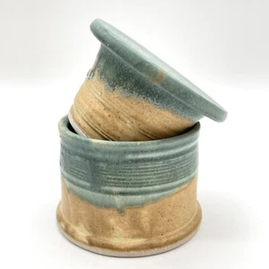 Campana burro gres ceramica artistica custode crock fatta a mano cucina fattoria firmata - Foto 1 di 12
