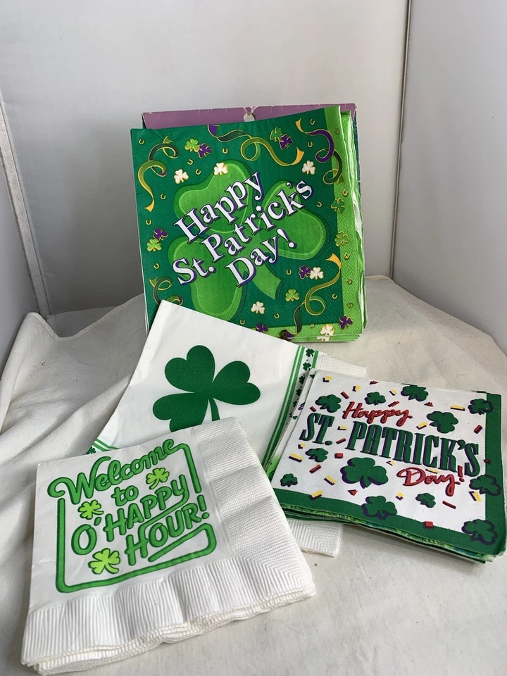 20 servilletas surtidas de cóctel/postre del día de san patricio 19 almuerzo  Foto 1 de 4