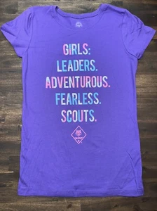 Maglietta YOUTH XL BOY SCOUTS OF AMERICA BSA Cub Scouts GLITTER logo maglietta ragazza nuova senza etichette - Foto 1 di 7