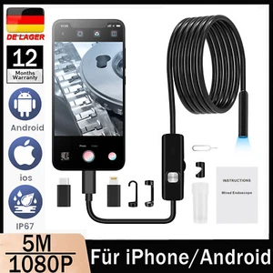 5M USB Endoskop Kamera 7,9mm Inspektion 1080P Wasserdicht Für Android IOS Handy - Bild 1 von 10