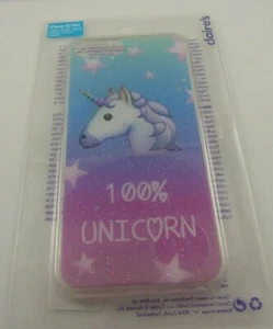 se adapta a iPhone 6 plus, 7 y 8 + plus funda de teléfono 100% unicornio brillo azul rosa estrella - Imagen 1 de 9