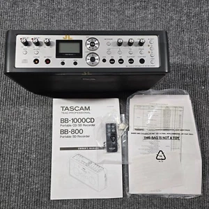 Tascam BB-1000CD Portable SD CD Recorder with Manual and Remote Tested Works - Picture 1 of 14