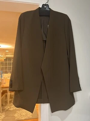 Theory Winola Jacket Women's, NWT, Size 2,longer length,medium brown,Beautiful ! - Image 1 of 4