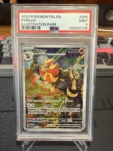2023 POKEMON PAL EN-PALDEA EVOLVED #200 PYROAR ILLUSTRATION RARE PSA 9 - Picture 1 of 4