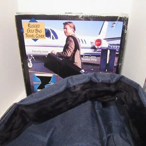 DATREK A250 RUGGED BLUE GOLF BAG TRAVEL COVER Waterproof Easy Carry Sling/Handle - Picture 1 of 18