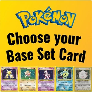 Pokemon Base Set Unlimited WOTC - Choose Your Card! 1999 Vintage NM/LP - Picture 1 of 68