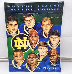 NOTRE DAME vs. NAVY - PROGRAMA DE FÚTBOL AMERICANO UNIVERSITARIO - 1997 - COMO NUEVO - Imagen 1 de 1
