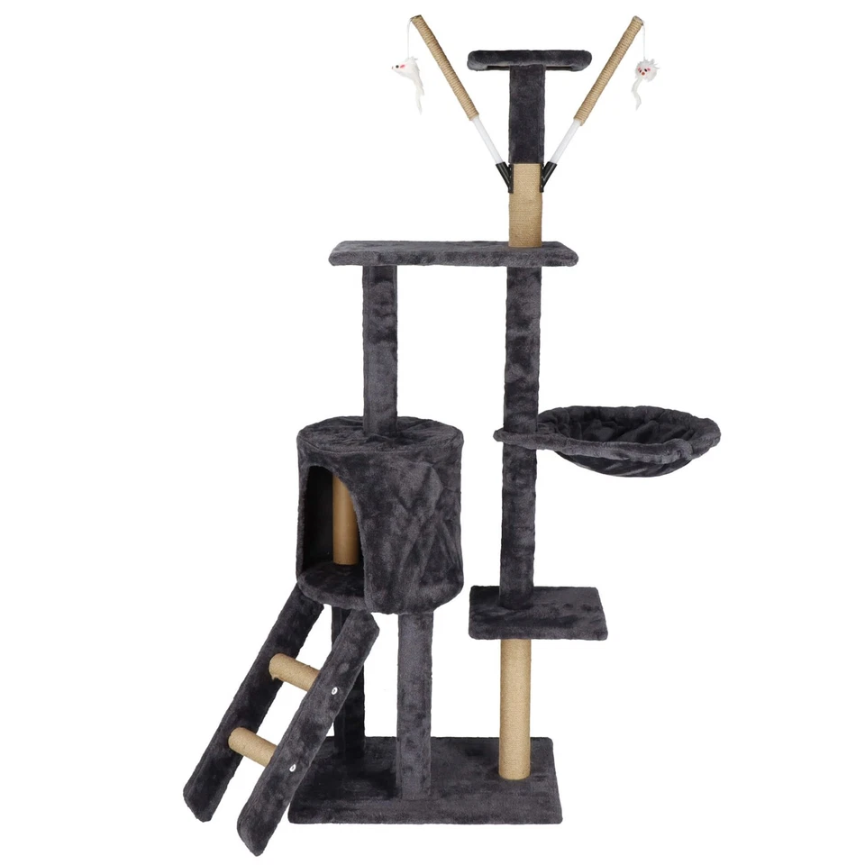 SPRINGOS Kratzbaum Liegemulde Aussichtsplattformen Katzenhöhle