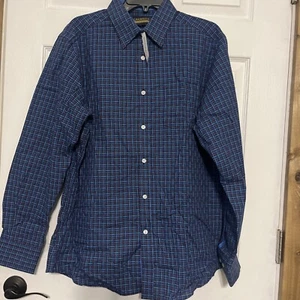 Size L Mens Cremieux Premium Denim Button-Down Long Sleeve Shirt MSRP $59.50 - Picture 1 of 7