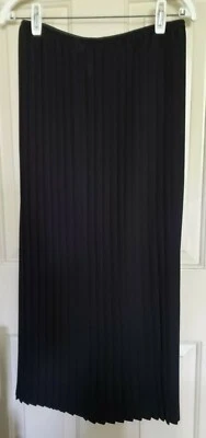 FALDA PLISADA ELÉCTRICA LARGA NEGRA HILLARD & HANSON TALLA S Foto 1 de 2