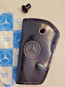 Key Cover Holder Genuine Leather Mercedes Benz Genuine BLACK - Picture 1 of 3