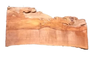 GESCHWEIFTE AHORNPLATTE DRECHSELN BASTELN HOLZBEARBEITUNG CA. 19x9,5x1 ZOLL - Bild 1 von 2