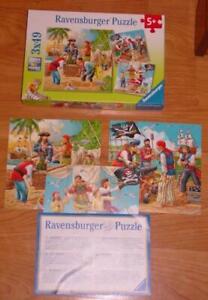 Ravensburger PIRATES Puzzles 3 x 49 pieces - Adventures on the High Seas