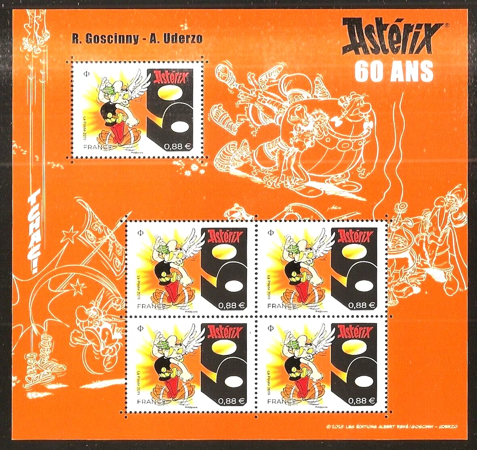 2019  Bloc Feuillet F 5342 Les 60 Ans d' ASTERIX NEUF** LUXE - Photo 1/1