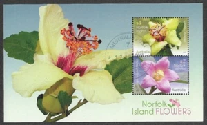 NORFLOK ISLAND FLOWERS MIN SHEET FINE USED CTO - Picture 1 of 1