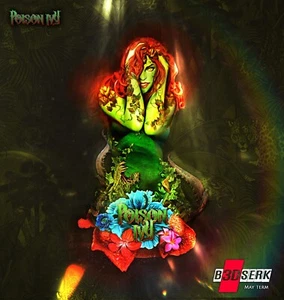 1/8th, 1/6th or 1/4 Scale B3Dserk Designs Poison Ivy Bust Resin Kit - Picture 1 of 10