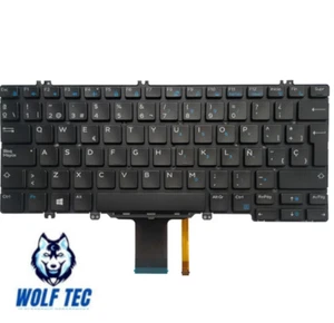 Dell Latitude 5280 5288 5289 7390 7280 7290 5290 Spanish Backlit Keyboard W6T39 - Picture 1 of 4