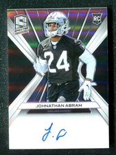 2019 Spectra Rookie Autograph #26 Johnathan Abram RC 121/199 Oakland Raiders