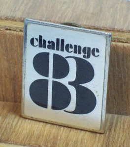 Boeing Jet Aviation Anstecknadel Mitarbeiter Vintage 1983 Challenger 83 silberfarben - Bild 1 von 8