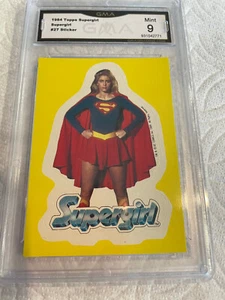 SUPERGIRL 1984 TOPPS SUPERGIRL STICKER # 27 GRADED 9 L@@K - Bild 1 von 2