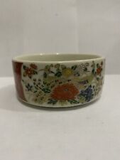 Vtg Japanese Satsuma 3” Round Porcelain Trinket Box with Peacocks & Flowers Gold